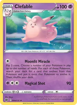 Clefable [Moonlit Miracle | Magical Shot] 카드 이미지