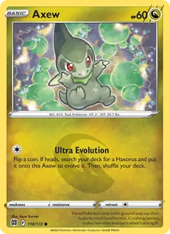 Axew [Ultra Evolution] 카드 이미지