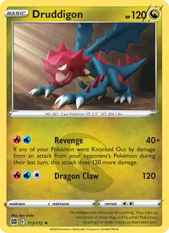 Druddigon [Revenge | Dragon Claw] 카드 이미지