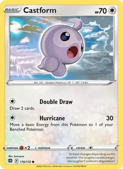 Castform [Double Draw | Hurricane] 카드 이미지