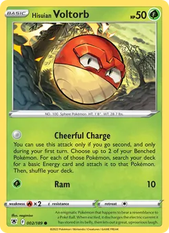 Hisuian Voltorb [Cheerful Charge | Ram] 카드 이미지