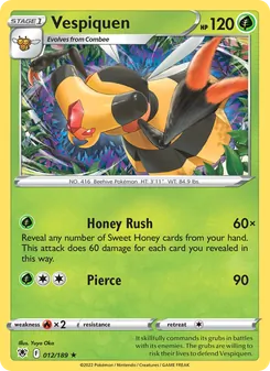 Vespiquen [Honey Rush | Pierce] 카드 이미지