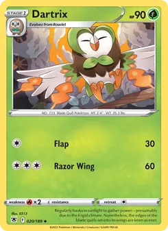 Dartrix [Flap | Razor Wing] 카드 이미지