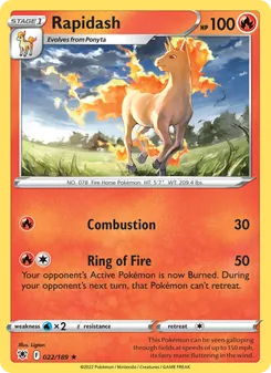 Rapidash [Combustion | Ring of Fire] 카드 이미지