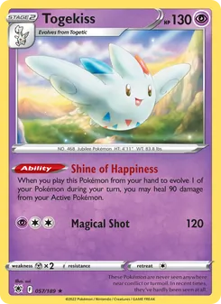 Togekiss [Shine of Happiness | Magical Shot] 카드 이미지