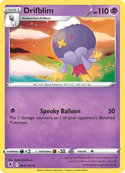 Drifblim [Spooky Balloon] 카드 이미지