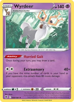 Wyrdeer [Hurried Gait | Extrasensory]