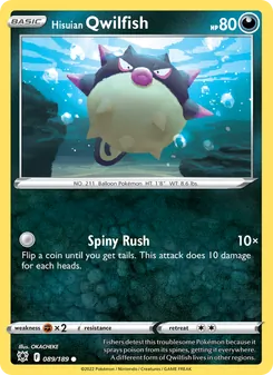 Hisuian Qwilfish [Spiny Rush] 카드 이미지