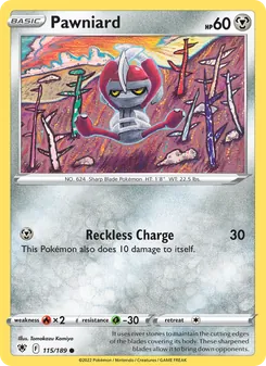 Pawniard [Reckless Charge] 카드 이미지