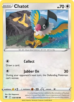 Chatot [Collect | Jabber On] 카드 이미지