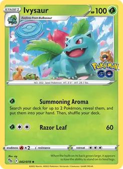 Ivysaur [Summoning Aroma | Razor Leaf] 카드 이미지