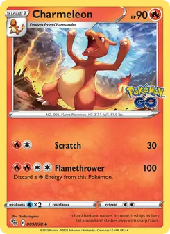 Charmeleon [Scratch | Flamethrower] 카드 이미지