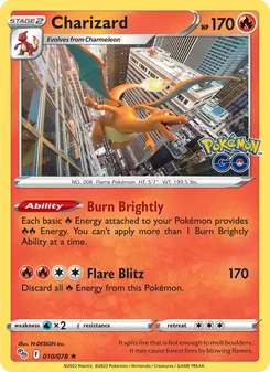 Charizard [Burn Brightly | Flare Blitz] 카드 이미지