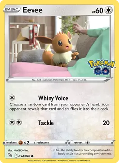 Eevee [Whiny Voice | Tackle] 카드 이미지