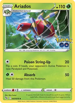 Ariados [Poison String-Up | Absorb] 카드 이미지