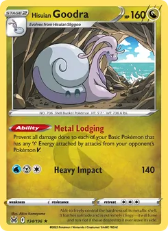 Hisuian Goodra [Metal Lodging | Heavy Impact] 카드 이미지