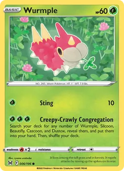 Wurmple [Sting | Creepy-Crawly Congregation] 카드 이미지