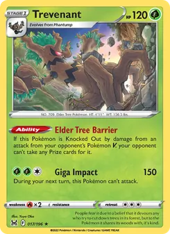 Trevenant [Elder Tree Barrier | Giga Impact]