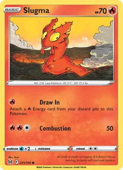 Slugma [Draw In | Combustion] 카드 이미지