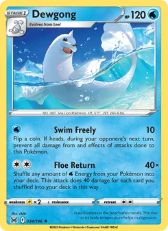 Dewgong [Swim Freely | Floe Return] 카드 이미지