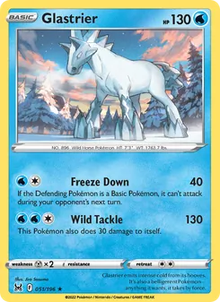 Glastrier [Freeze Down | Wild Tackle] 카드 이미지