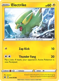 Electrike [Zap Kick | Thunder Fang] 카드 이미지