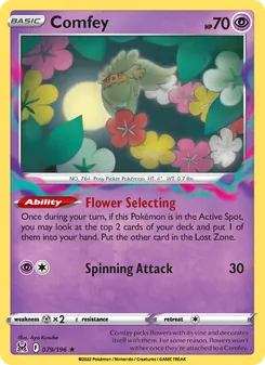 Comfey [Flower Selecting | Spinning Attack] 카드 이미지