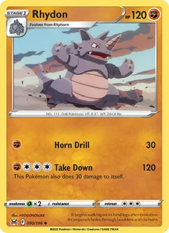 Rhydon [Horn Drill | Take Down] 카드 이미지