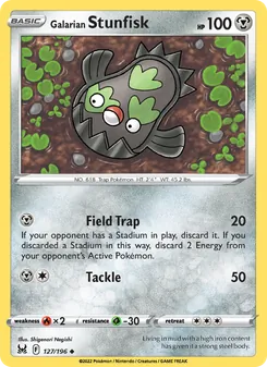 Galarian Stunfisk [Field Trap | Tackle] 카드 이미지
