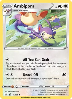 Ambipom [All-You-Can-Grab | Knock Off] 카드 이미지