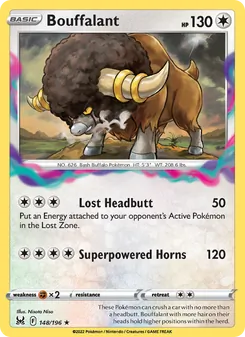 Bouffalant [Lost Headbutt | Superpowered Horns] 카드 이미지