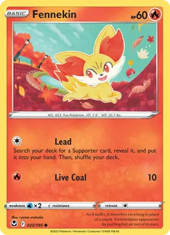 Fennekin [Lead | Live Coal] 카드 이미지