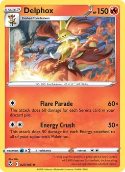 Delphox [Flare Parade | Energy Crush] 카드 이미지