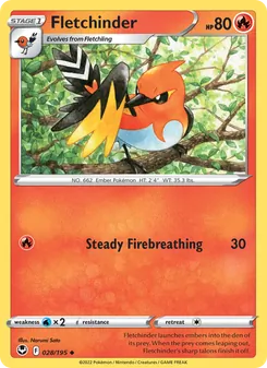 Fletchinder [Steady Firebreathing] 카드 이미지