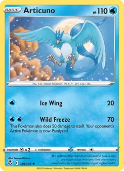 Articuno [Ice Wing | Wild Freeze] 카드 이미지