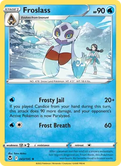 Froslass [Frosty Jail | Frost Breath] 카드 이미지