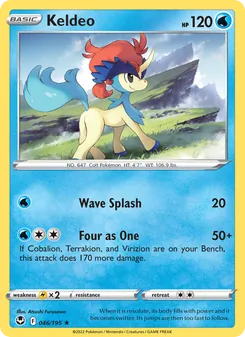 Keldeo [Wave Splash | Four as One] 카드 이미지