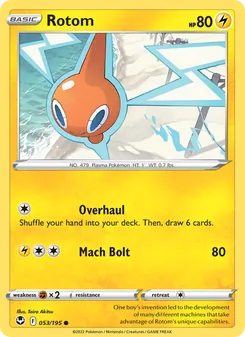 Rotom [Overhaul | Mach Bolt] 카드 이미지