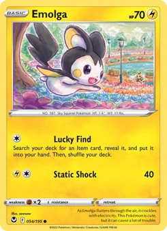 Emolga [Lucky Find | Static Shock] 카드 이미지
