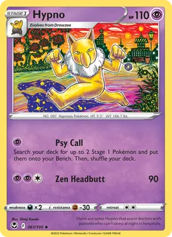 Hypno [Psy Call | Zen Headbutt] 카드 이미지