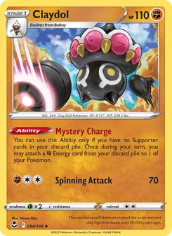 Claydol [Mystery Charge | Spinning Attack] 카드 이미지