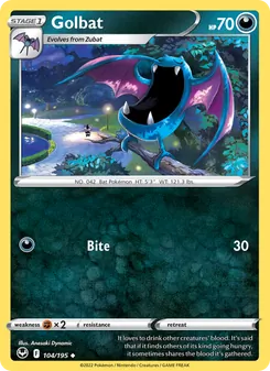 Golbat [Bite] 카드 이미지