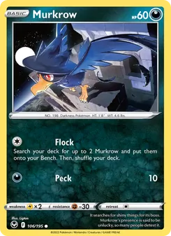 Murkrow [Flock | Peck] 카드 이미지