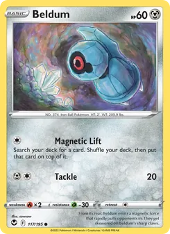 Beldum [Magnetic Lift | Tackle] 카드 이미지