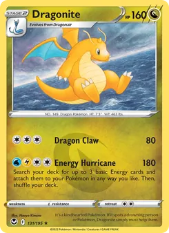 Dragonite [Dragon Claw | Energy Hurricane] 카드 이미지