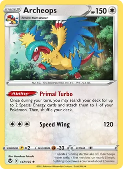 Archeops [Primal Turbo | Speed Wing] 카드 이미지