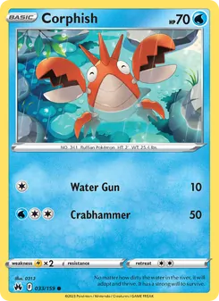 Corphish [Water Gun | Crabhammer] 카드 이미지
