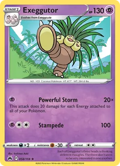 Exeggutor [Powerful Storm | Stampede] 카드 이미지