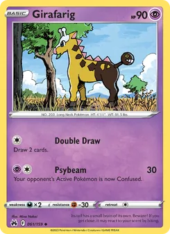 Girafarig [Double Draw | Psybeam] 카드 이미지