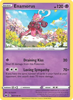 Enamorus [Draining Kiss | Loving Sympathy] 카드 이미지